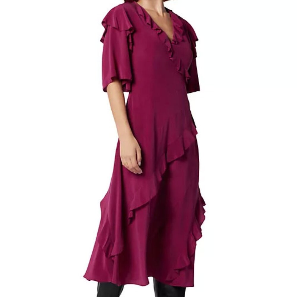 Joie Ambroise Silk Midi-Dress - Picture 2 of 5